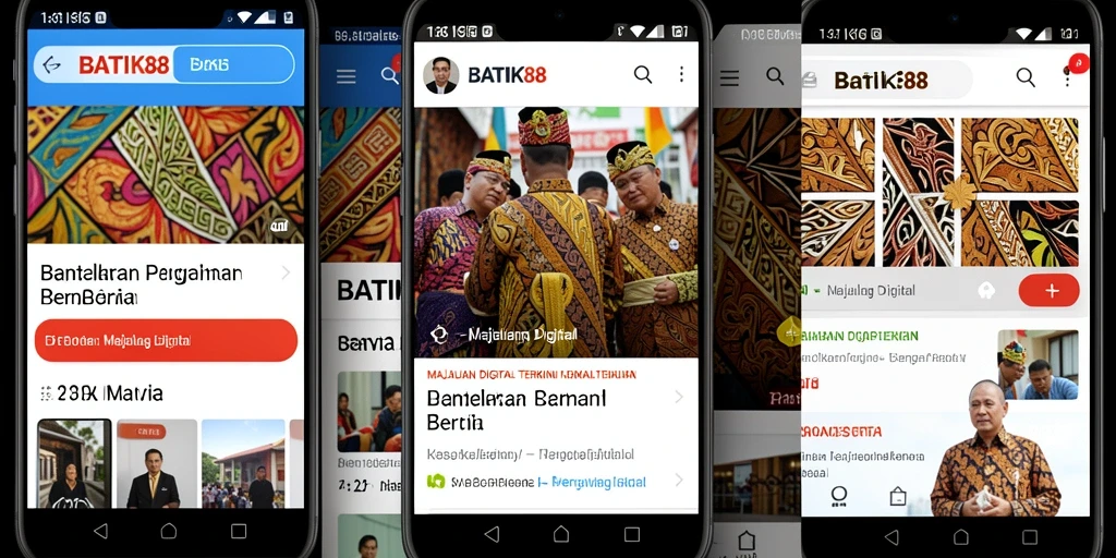 Antarmuka aplikasi BATIK88 yang modern dan fungsional.