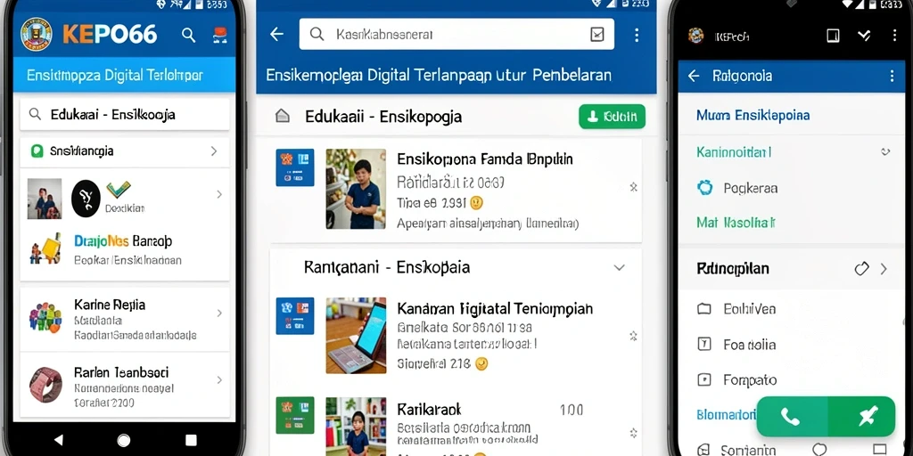Antarmuka aplikasi KEPO66 yang informatif dan menarik.