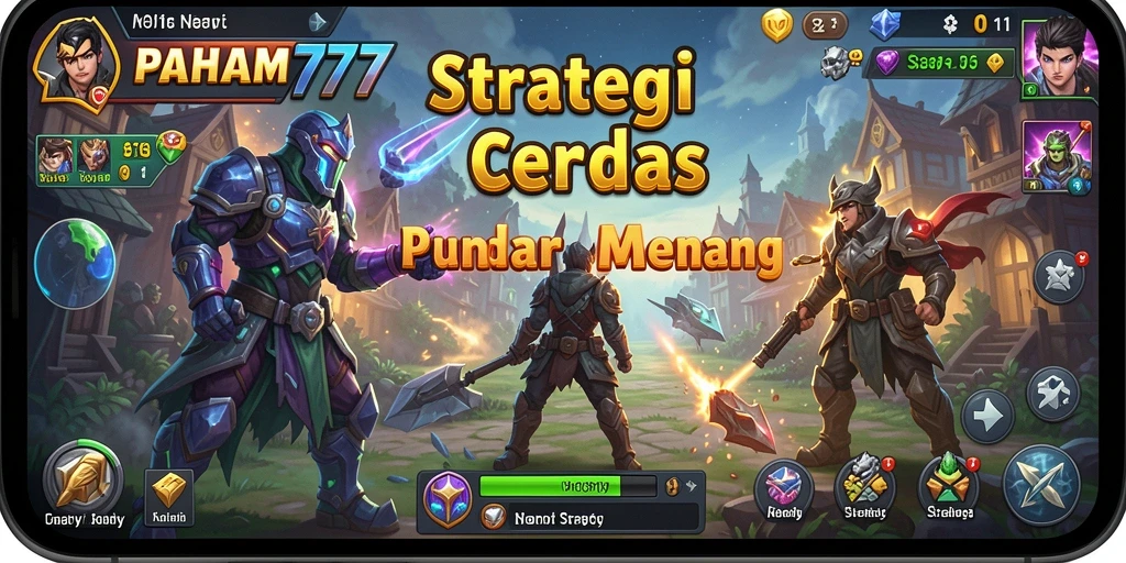 Antarmuka permainan PAHAM777 yang menarik dan dinamis.