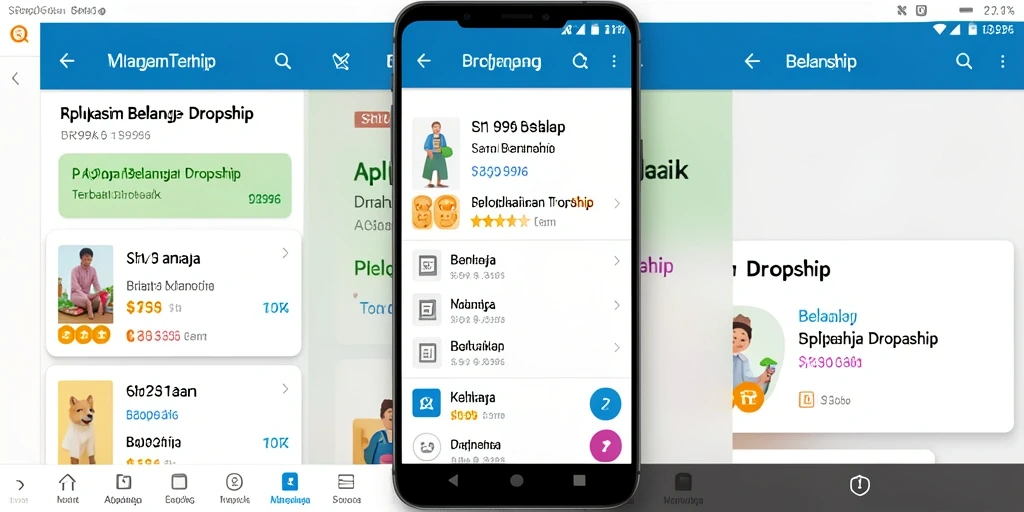 Tampilan antarmuka SR996 yang sederhana dan fungsional untuk Dropship.